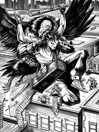 Image 1 of TMNT & Other Strangeness Tribute Illustration- 14x17 Original Art