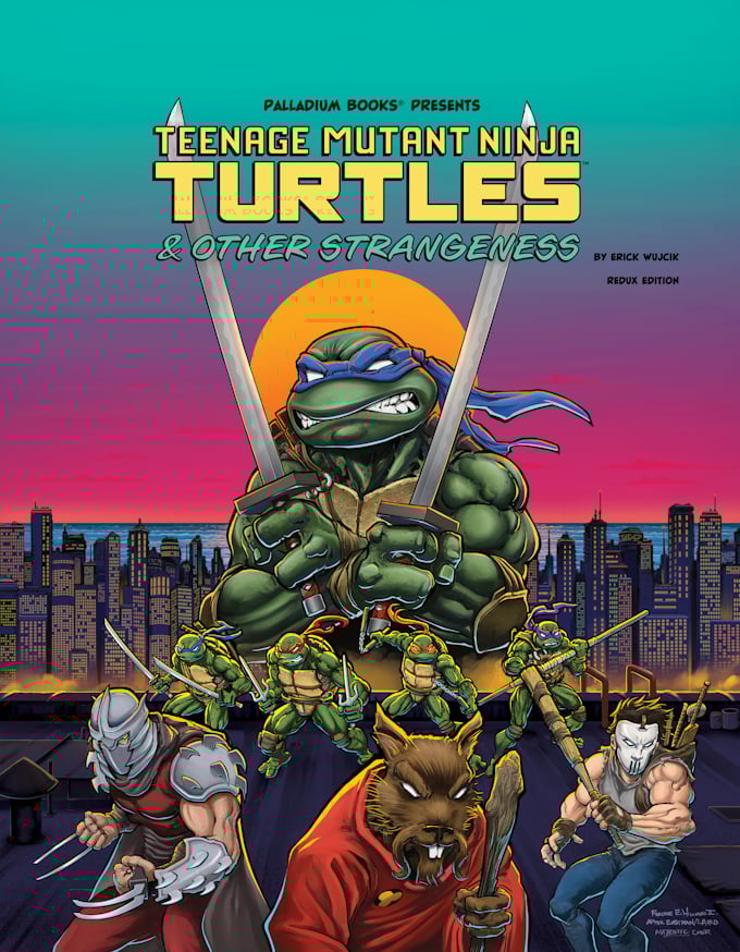 TMNT& Other Strangeness Tribute Illustration- 14x17 Original Art / Mike ...