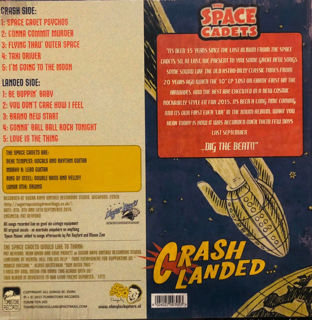 THE SPACE CADETS - CRASH LANDED (LP) 10"