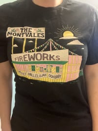 The Montvales Fireworks Tee - Black