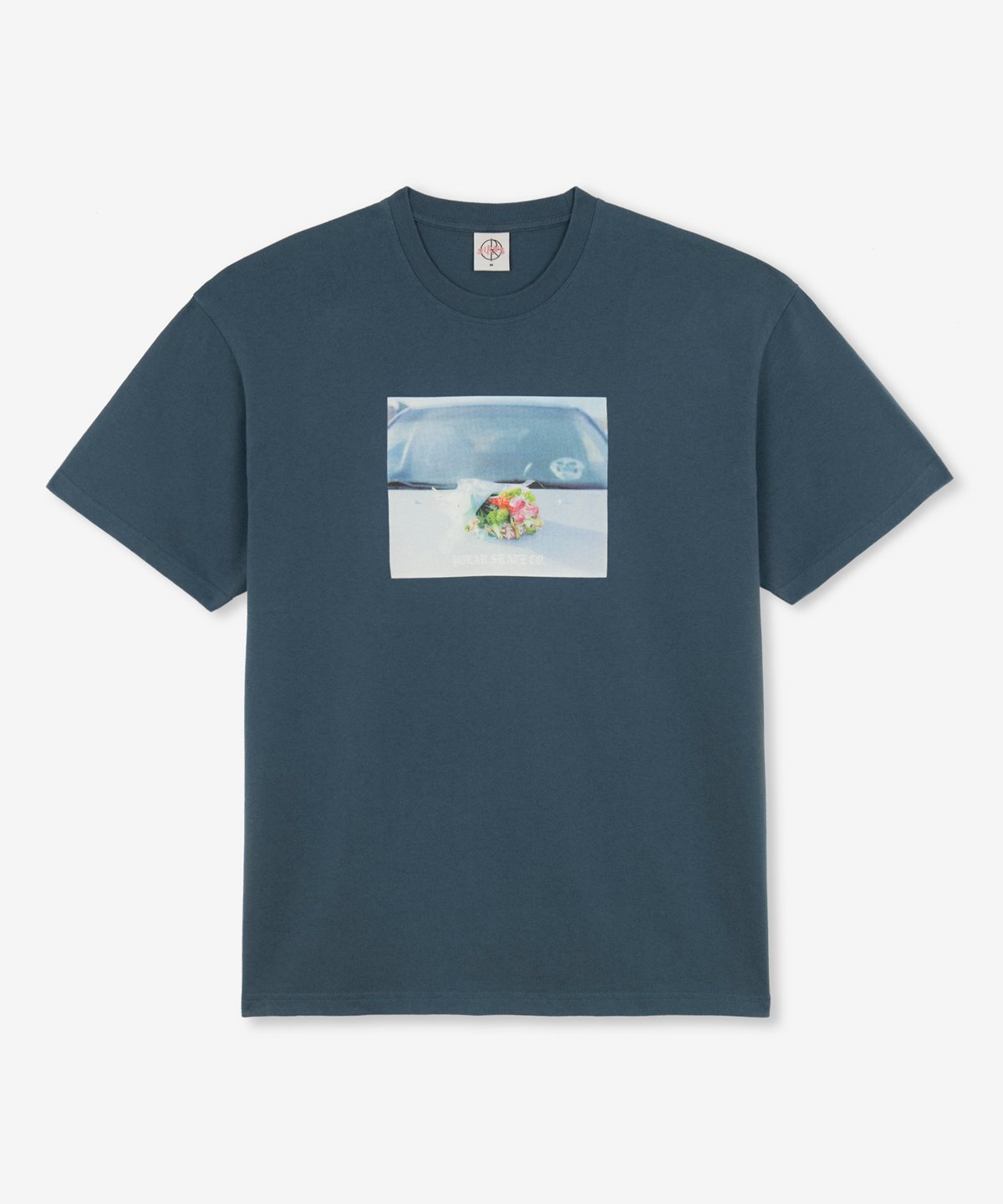 Image of POLAR_DEAD FLOWERS TEE :::GREY BLUE:::