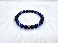 Image 5 of Blue Evil Eye • Lapis Lazuli Tigers Eye 