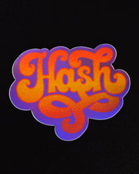 Image 2 of Holographic Retro Hash Sticker