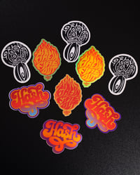 Image 3 of Holographic Fire In Fire Out Sticker