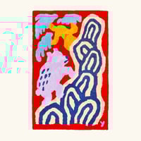 MEDIUM RUG - BEAR ON MOUNTAIN