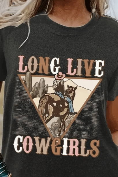 Image of Long live cowgirls triangle tee