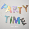 Party Time Banner PNG Cut File