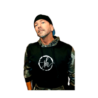 Image 4 of Black Camo JH Hooded Mens & Womens Zip Pocket Sweatshirt