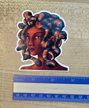 Image of "Caught in your gaze" Medusa Vinyl Sticker