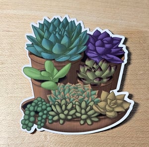 Image of Small Succulents Vinyl Sticker