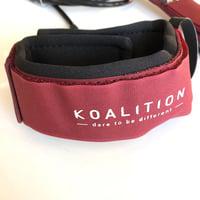 Image 3 of Koalition 9ft knee leash (red)