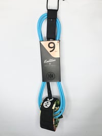 Image 1 of Koalition 9 ft longboard knee leash  blue 