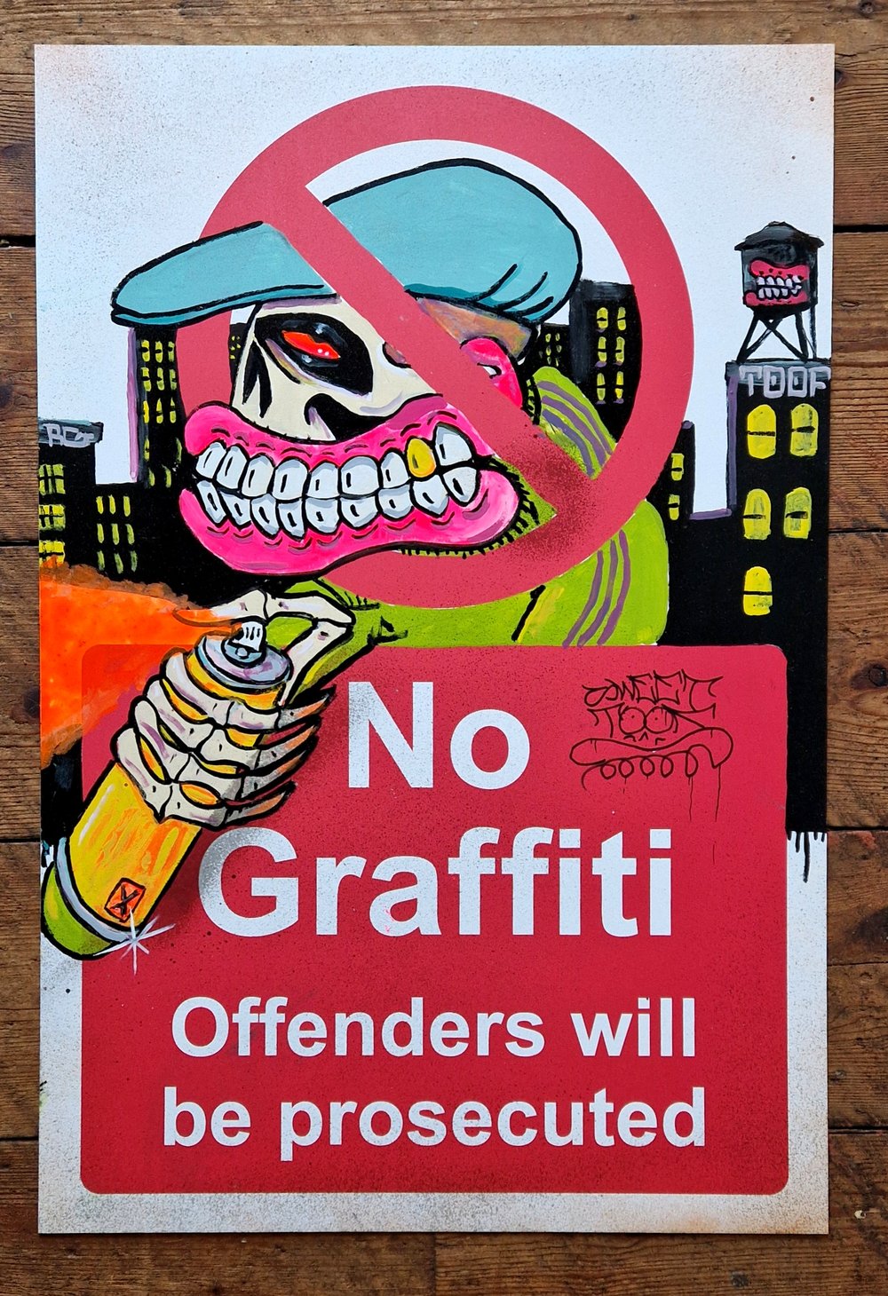 No graffiti (Large sign) 