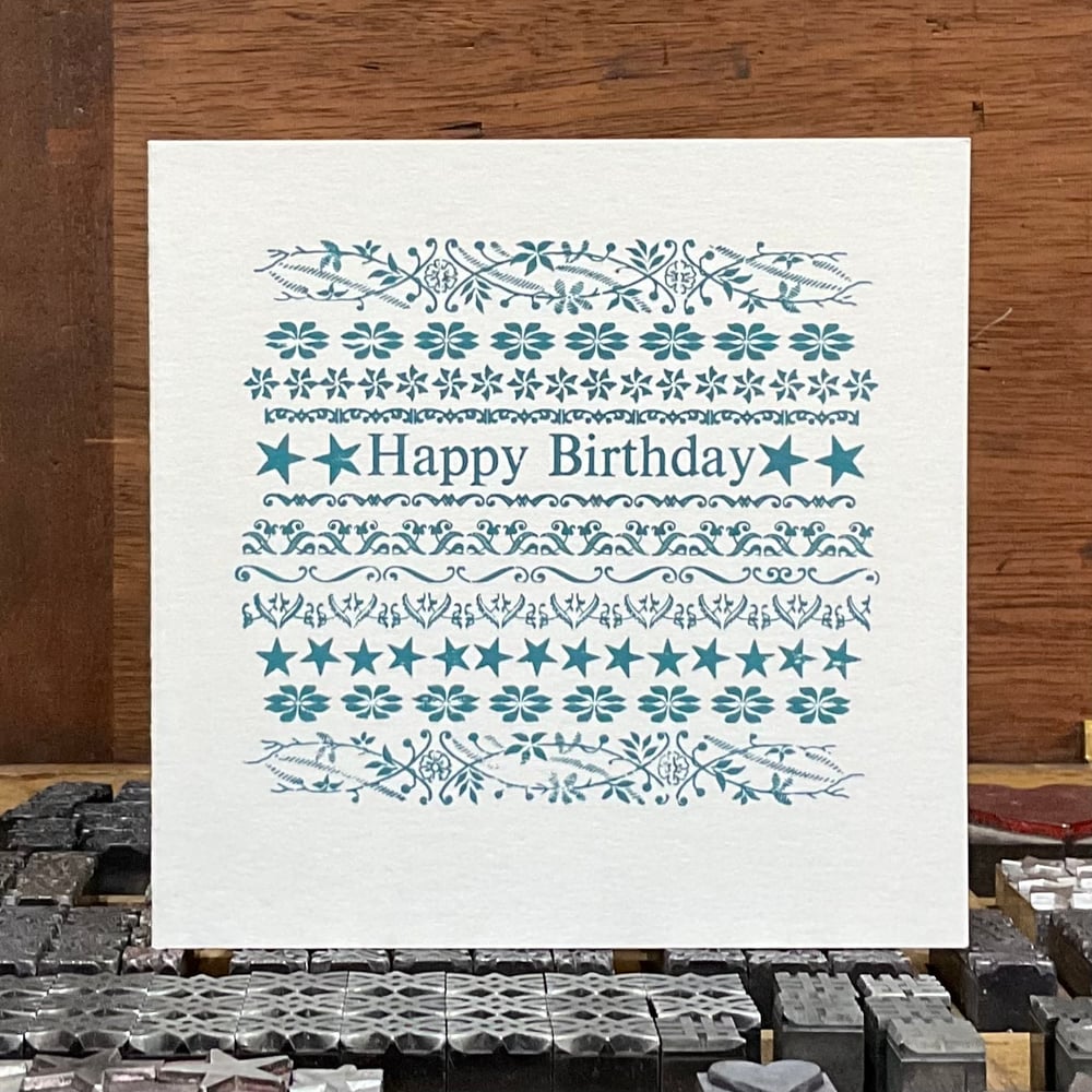 Image of LETTERPRESS BIRTHDAY CARD