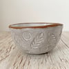 PEACE White Ceramic Trinket/Candle Dish