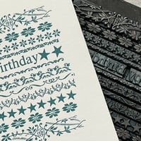 Image 5 of LETTERPRESS BIRTHDAY CARD
