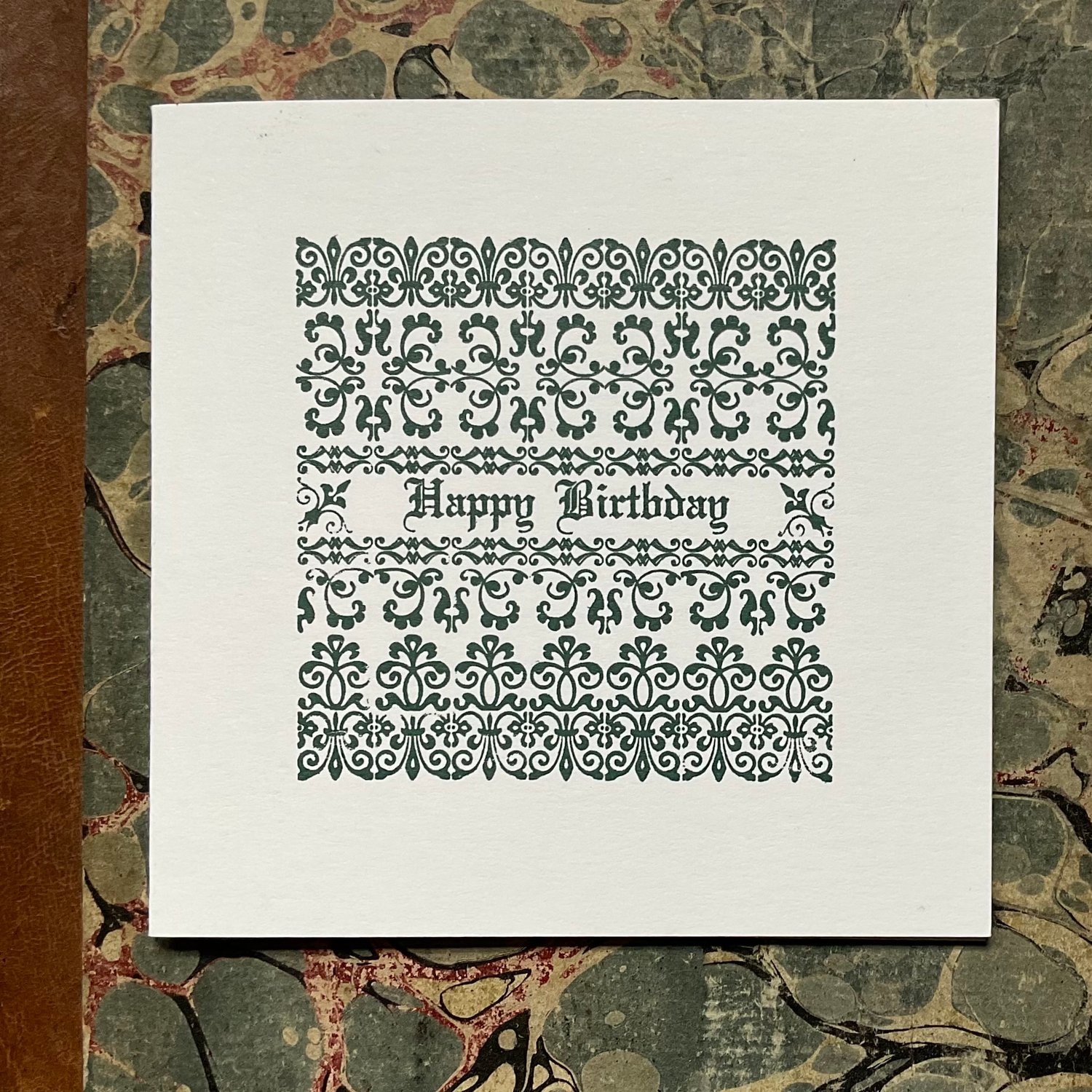 Image of LETTERPRESS BIRTHDAY CARD No2 in dark teal