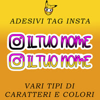 Image 1 of Adesivi Instagram Personalizzati per Moto OLOGRAFICI