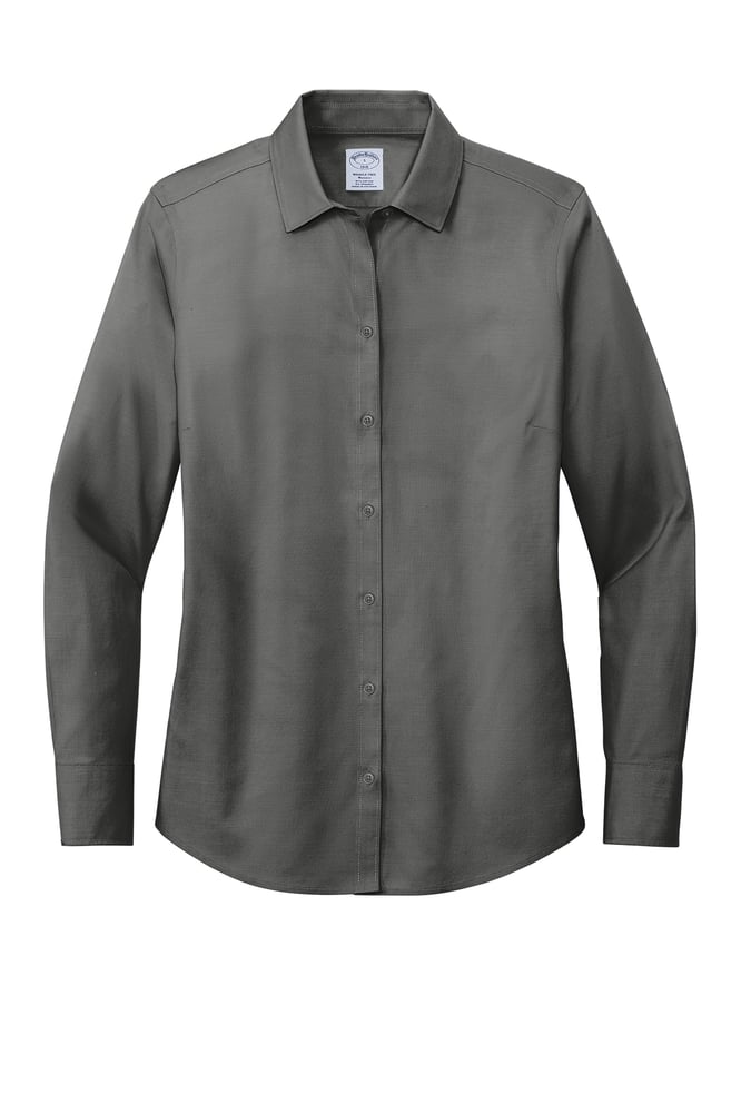 Image of **NEW** Brooks Brothers® Women’s Wrinkle-Free Stretch Pinpoint Shirt (BB18001)