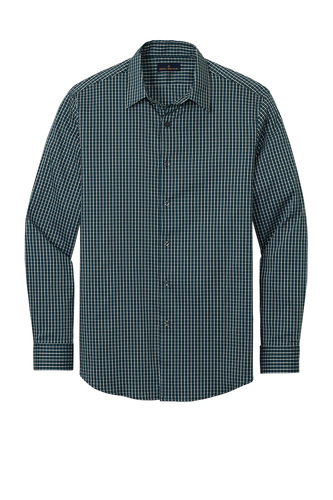 Image of **NEW** Brooks Brothers® Tech Stretch Patterned Shirt (BB18006)