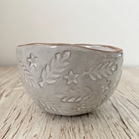 Image 4 of PEACE White Ceramic Trinket/Candle Dish.