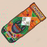 HOLOGRAPHIC TANGERINE STICKER