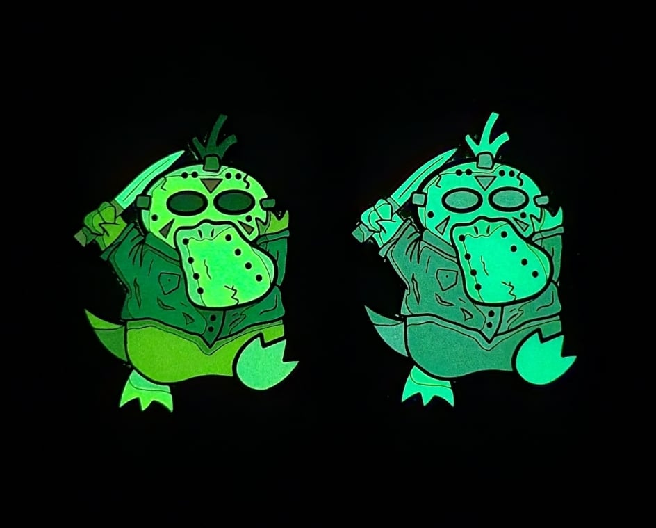 "Psyduck Voorhees" Slashermon Enamel Pin