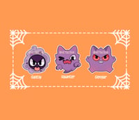Gastly, Haunter and Gengar Wooden Pin