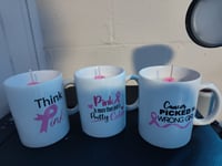 Image 1 of Breast Cancer Awareness Traditional and Wickless Candles