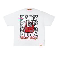 WHITE BACKPACKBOYZ X CARTELMONEY SHIRTS 