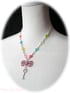 Pink Bow & Small Key Necklace Image 2