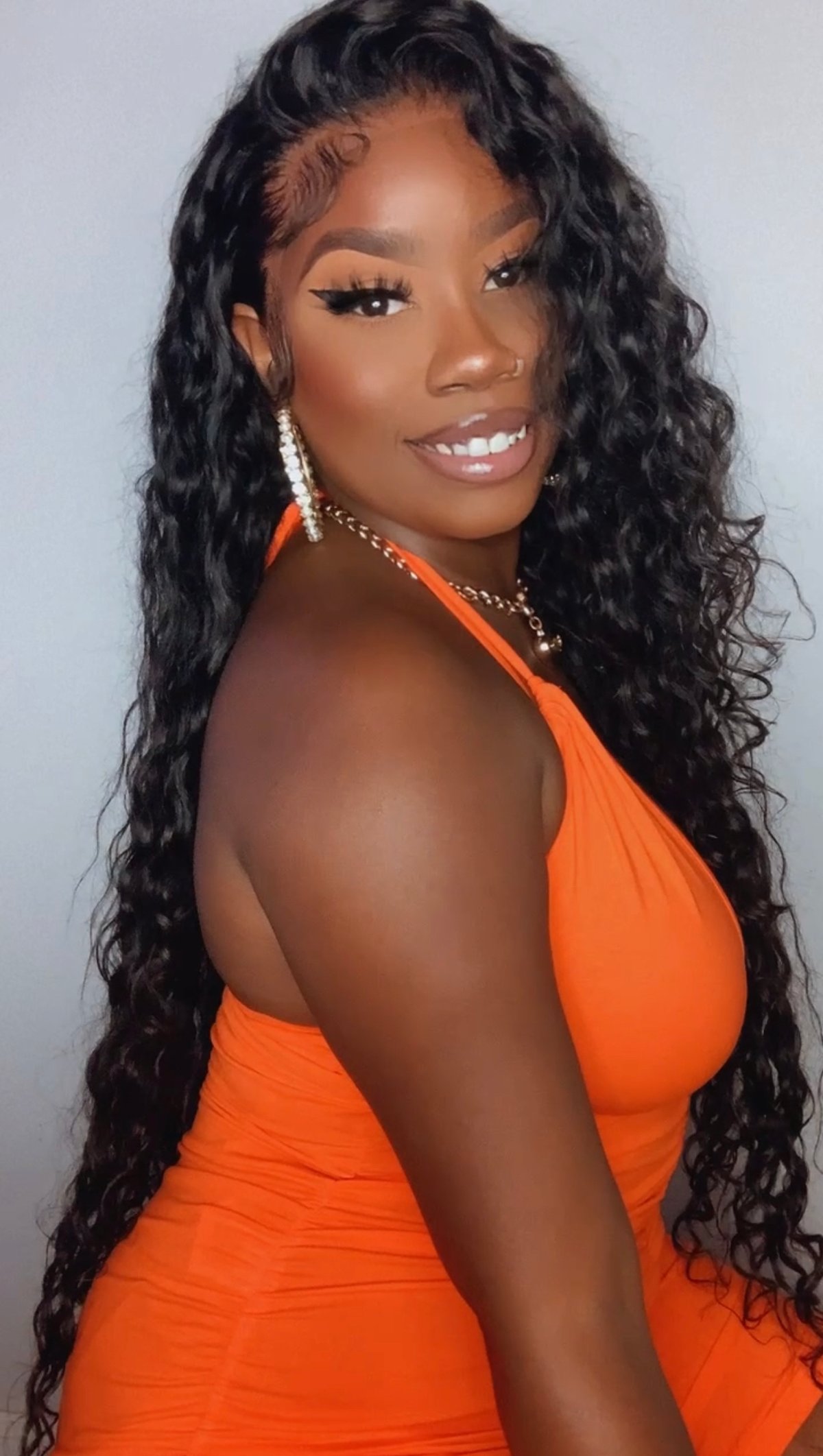 Image of Deep Wave 13”x4” Lace Front Wig in 26”