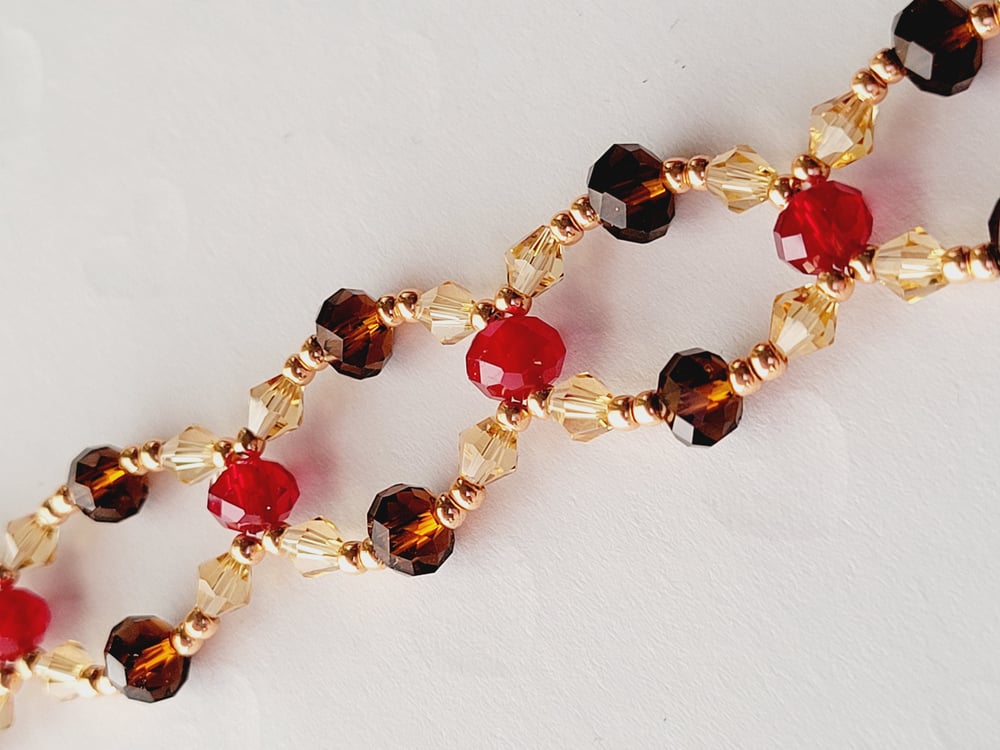 Image of "Chocolate Cosmos" Lace Choker Necklace 