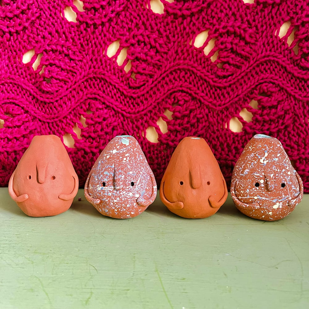 Image of Terracotta Egg Bud vase 
