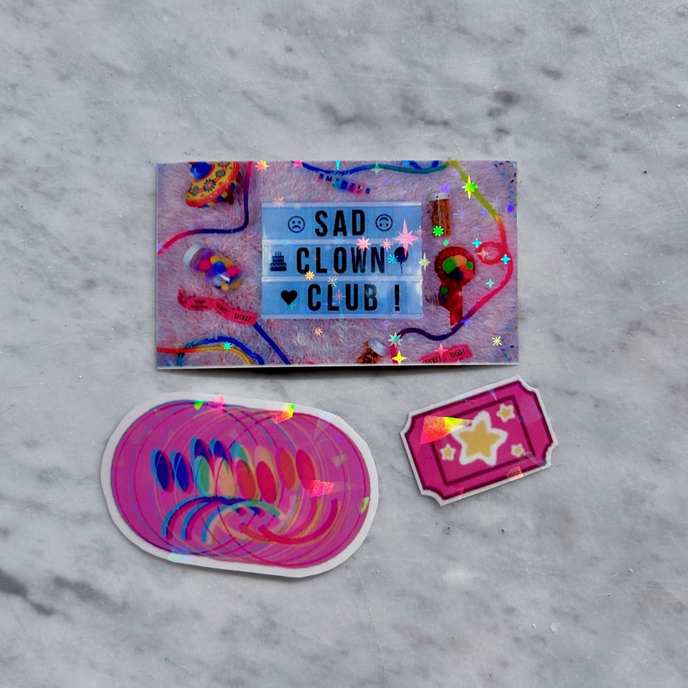 Image of Sad Clown Club Sticker Pack