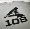 The Original 108 Logo Tee (Dark Heather Grey)