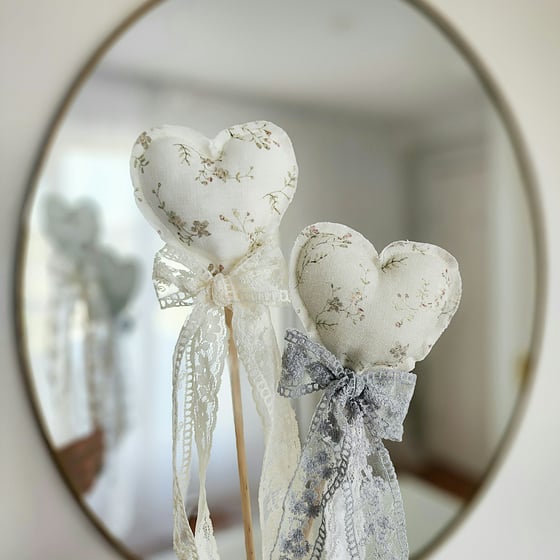 Image of Linen floral wand