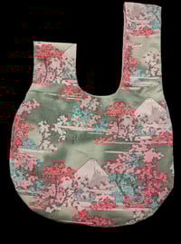 Image 3 of Asian Cherry Blossom Mt. Fuji Knot Bag 