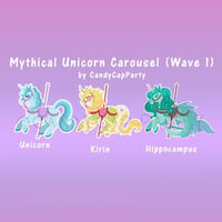 Image 1 of Mythical Unicorn Carousel (Wave 1) 3.5'' Stickers