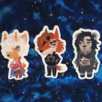 Image 1 of Arcananimal Crossing (The Arcana in the style of Animal Crossing) 3 inch stickers