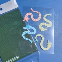 Image 1 of TOTK Dragon Worm on a String Clear Sticker Sheet