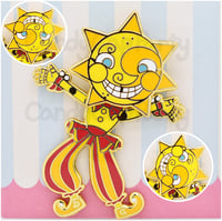 Image 2 of FNAF Daycare Attendant Spinning Enamel Pin (Sundrop and Moondrop)