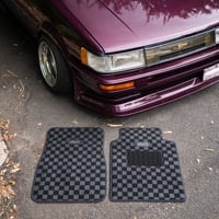 Image 2 of Dark Grey Checker Floor Mats