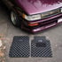 Dark Grey Checker Floor Mats Image 2