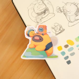 Image of Bee, Cosmos, Sweets, Grub | Stickers