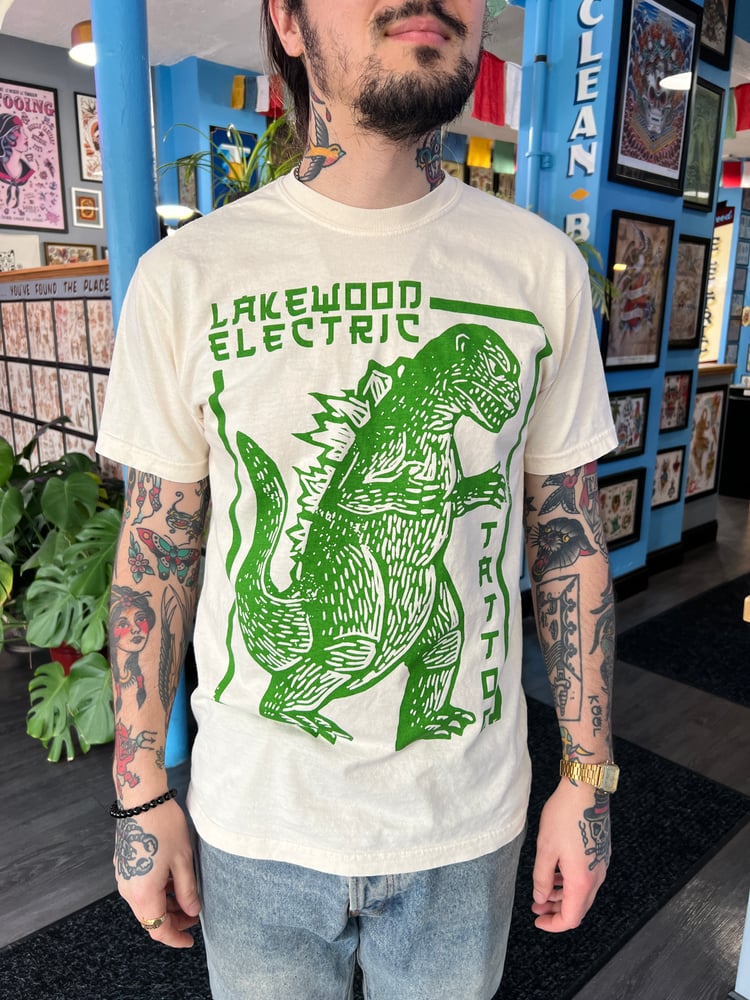 Image of Lakewood electric t shirt