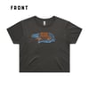Devil's Blush - Blue Tongue - Crop - Faded Black