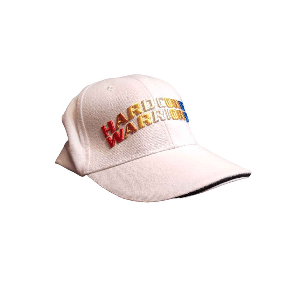 Hardcore Warriors Number One White cap