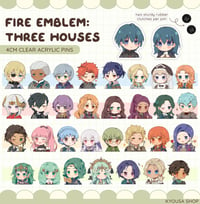 Image 1 of Fire Emblem: Three Houses Acrylic Pins