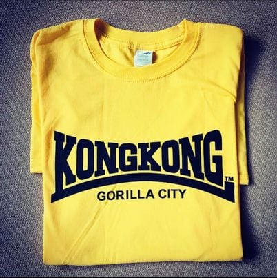 T-shirt - Small - Kong Kong Gorilla City (Cherry Red or Yellow)